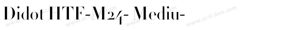 Didot HTF-M24- Mediu字体转换